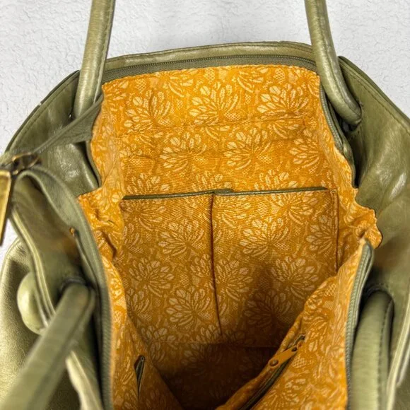 HOBO Green Leather Shoulder Bag - Picture 6 of 8